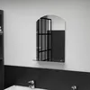 Image de vidaXL Miroir mural avec Ã©tagÃ¨re 40x60 cm Verre trempÃ©