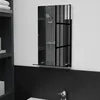 Image de vidaXL Miroir mural avec Ã©tagÃ¨re 30x50 cm Verre trempÃ©