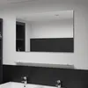 Image de Miroir Mural Avec ÃtagÃ¨re 100x60 Cm Verre TrempÃ©