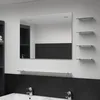 Image de vidaXL Miroir mural avec 5 Ã©tagÃ¨res ArgentÃ© 80 x 60 cm