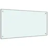 Image de vidaXL Dosseret de cuisine Blanc 80x40 cm Verre trempÃ© 249454