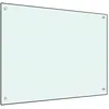 Image de vidaXL Dosseret de cuisine Blanc 80x60 cm Verre trempÃ© 249456