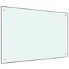 Image de vidaXL Dosseret de cuisine Blanc 90x60 cm Verre trempÃ© 249459