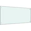 Image de vidaXL Dosseret de cuisine Blanc 100x50 cm Verre trempÃ©
