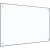 Image de vidaXL Dosseret de cuisine Transparent 90x60 cm Verre trempÃ©