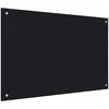Image de vidaXL Dosseret de cuisine Noir 90 x 60 cm Verre trempÃ©