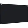 Image de vidaXL Dosseret de cuisine Noir 100x60 cm Verre trempÃ©