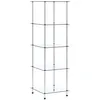 Image de ÃtagÃ¨re Ã  5 niveaux Transparent 40x40x130 cm Verre trempÃ© - VidaXL