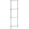Image de ÃtagÃ¨re Ã  4 niveaux Transparent 30x30x100 cm Verre trempÃ© - VidaXL