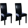 Image de Chaises De Salle Ã Manger 2 Pcs Noir Similicuir
