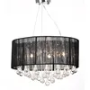 Image de Vidaxl Lustre Avec 85 Cristaux Noir