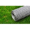 Image de Vidaxl ClÃ´ture En Treillis Acier GalvanisÃ© Hexagonal 1x25 M ArgentÃ©