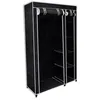 Image de Garde-Robe Pliable Noir 110 X 45 X 175 Cm