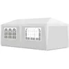 Image de Tonnelle De Jardin/ Pavillon De Jardin/Tente De RÃ©ception Chapiteau Blanc 3x6m