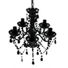 Image de Vidaxl Lustre Avec 5 Ampoules Crystal Noir