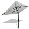 Image de vidaXL Parasol 200 x 300 cm Blanc sable Rectangulaire