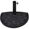 Image de Vidaxl Socle De Parasol Demi-Rond RÃ©sine