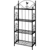 Image de ÃtagÃ¨re Ã  Plantes CarrÃ©e 4 Niveaux RÃ©sistante Ã  la Rouille Rack ExtÃ©rieur pour Patio