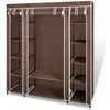 Image de Armoire avec compartiments et tiges 45 x 150 x 176 cm Marron - VidaXL