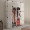 Image de vidaXL Armoire modulaire 14 compartiments blanc 37 x 146 x 180,5 cm