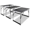 Image de vidaXL Table Ã  coller 3 pcs pliable Hauteur rÃ©glable