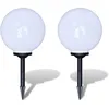 Image de vidaXL Lampes d'allÃ©e Ã  LED 2 pcs 30 cm avec piquet de sol