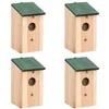 Image de Vidaxl 4 Pcs Nichoirs Bois 12x12x22 Cm