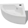 Image de Lavabo avec trou de trop-plein 45x32x12,5 cm Blanc