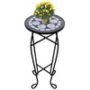 Image de Vidaxl Table D'appoint MosaÃ¯que Noir Et Blanc
