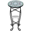 Image de vidaXL Table d'appoint MosaÃ¯que Vert et blanc