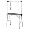 Image de Vidaxl Table De Toilettage Ajustable Pour Chiens Chats 2 Potences