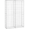 Image de Vidaxl Panier De Gabion Avec Couvercle Fil GalvanisÃ© 150 X 100 X 30 Cm