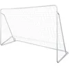 Image de But De Football Avec Filet & Piquets Au Sol, Acier 240 X 90 X 150 Cm Haute QualitÃ©