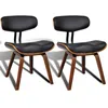 Image de Chaises De Salle Ã Manger 2 Pcs Bois CourbÃ© Et Similicuir