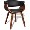 Image de Chaise De Salle Ã Manger Bois CourbÃ© Et Similicuir