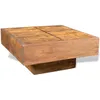 Image de Table basse carrÃ©e Marron Bois massif de manguier - vidaXL