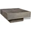 Image de Table Basse CarrÃ©e Marron FoncÃ© Bois Massif De Manguier