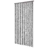 Image de vidaXL Moustiquaire Gris et blanc 100x220 cm Chenille
