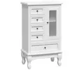 Image de Commodes VidaXL  Commode  Armoire avec 5 tiroirs et 2 étagères Blanc P31600364