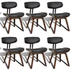 Image de Vidaxl Chaises De Salle Ã Manger 6 Pcs Bois CourbÃ© Et Similicuir