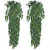 Image de Lot de 2 lierres artificiels 90 cm Vert RÃ©aliste Durable Faux Plantes