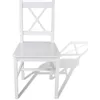 Image de Chaises De Salle Ã Manger 2 Pcs Blanc Bois De Pin