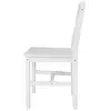 Image de Chaises VidaXL  Chaise  Lot de 4 en bois de pin blanc P31599807