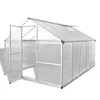 Image de vidaXL Serre renforcÃ©e en aluminium avec cadre de base 7,55 mÂ²