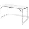 Image de Table Pliable De Camping Hauteur RÃ©glable Aluminium 120x60 Cm