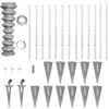 Image de Cloture Grillagee Galvanisee Avec Ancrages Pour Poteau 25 X 1 5 M