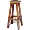 Image de Vidaxl Tabouret De Bar Bois De RÃ©cupÃ©ration Massif