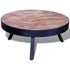 Image de Table Basse Ronde Bois De Teck RecyclÃ©