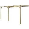 Image de Vidaxl Pergola Murale En Bois 2 X 4 M