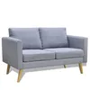 Image de CanapÃ© Ã 2 Places Tissu Gris Clair